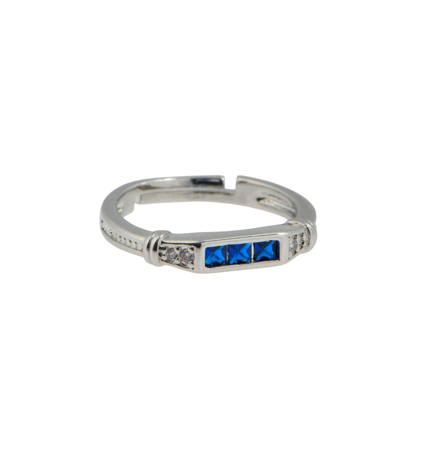 Sapphire Silver Ring