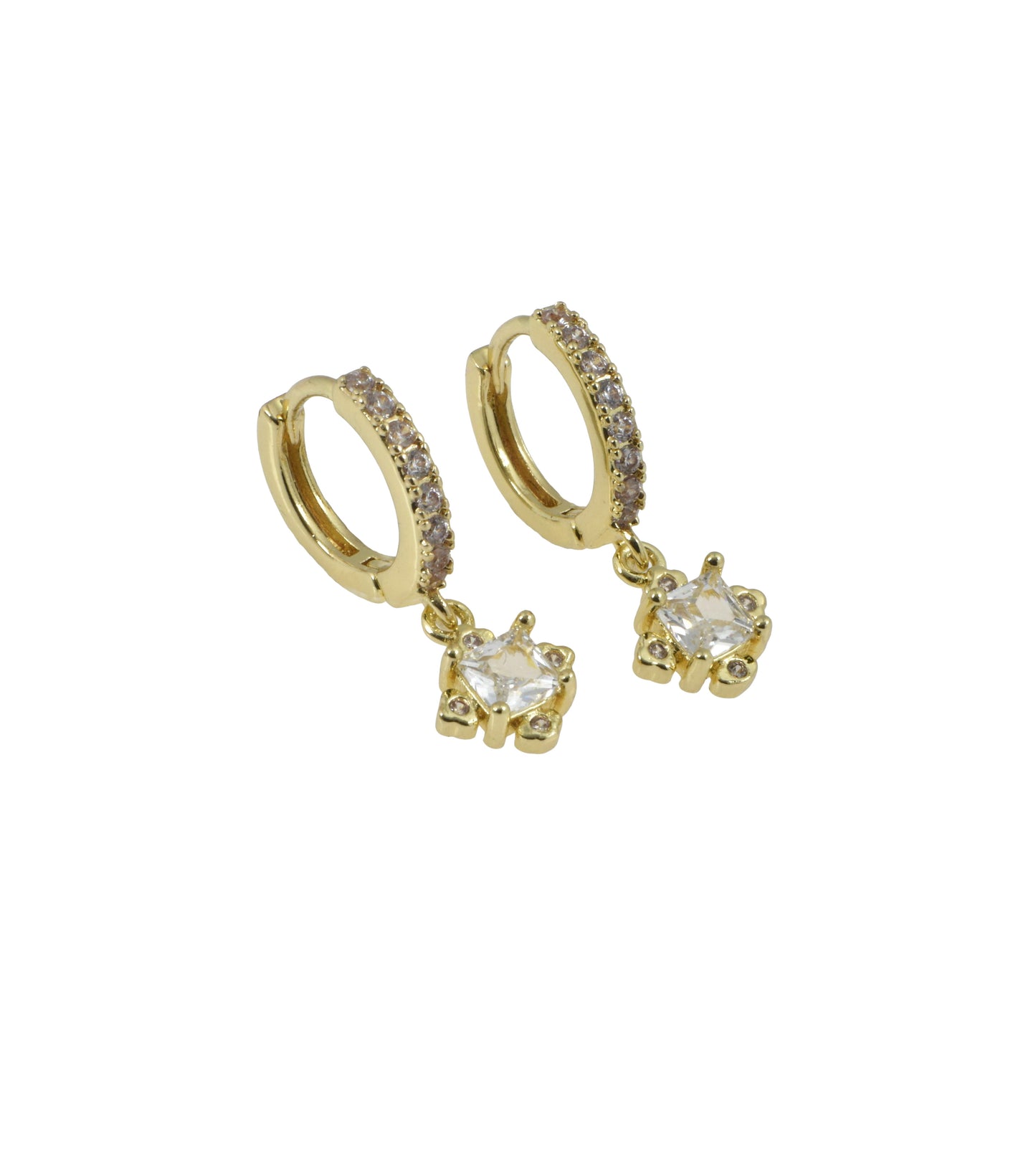 Princess Sparkly Dangling Hoops