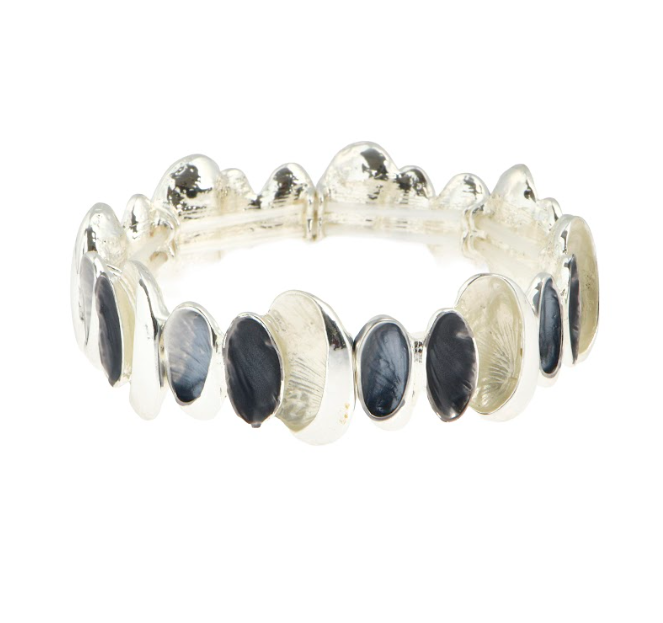Pulsera óvalos metálicos