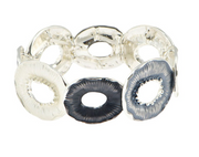 Pulsera floral abstracta