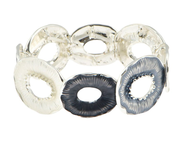 Pulsera floral abstracta