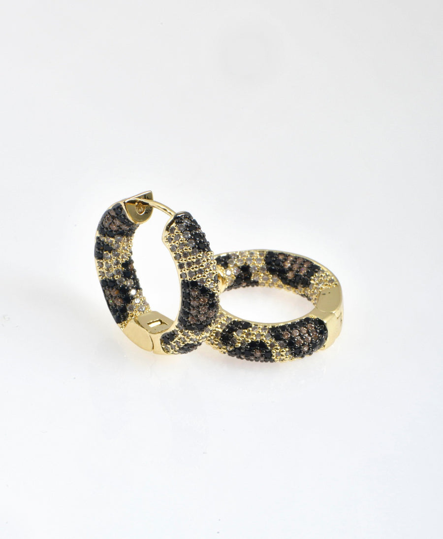 Leopard print earrings
