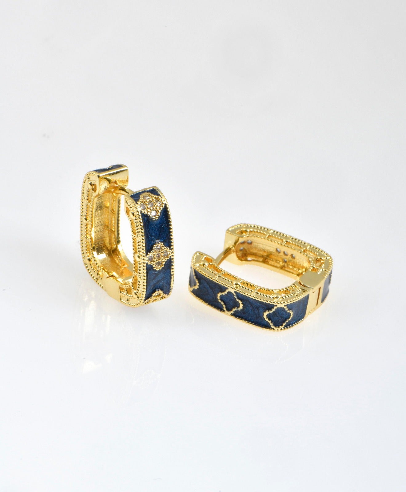 Navy blue rectangular