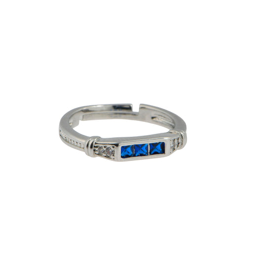 Square Blue Ring