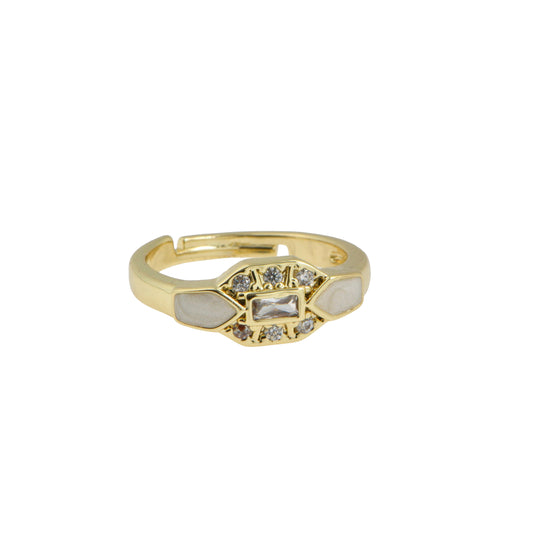 White Moon Ring