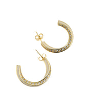 Ivory half-moon hoops