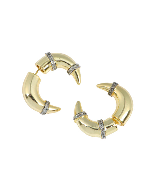 Inverted thick claw hoops