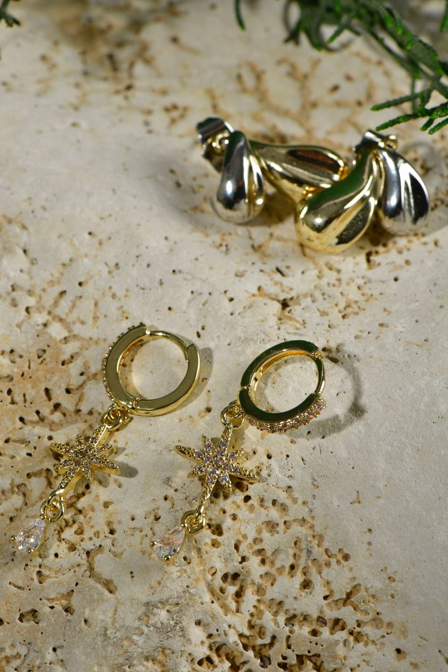 Double drop gold and silver