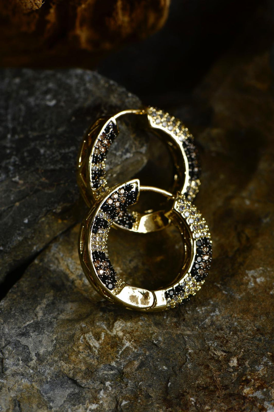 Leopard print earrings