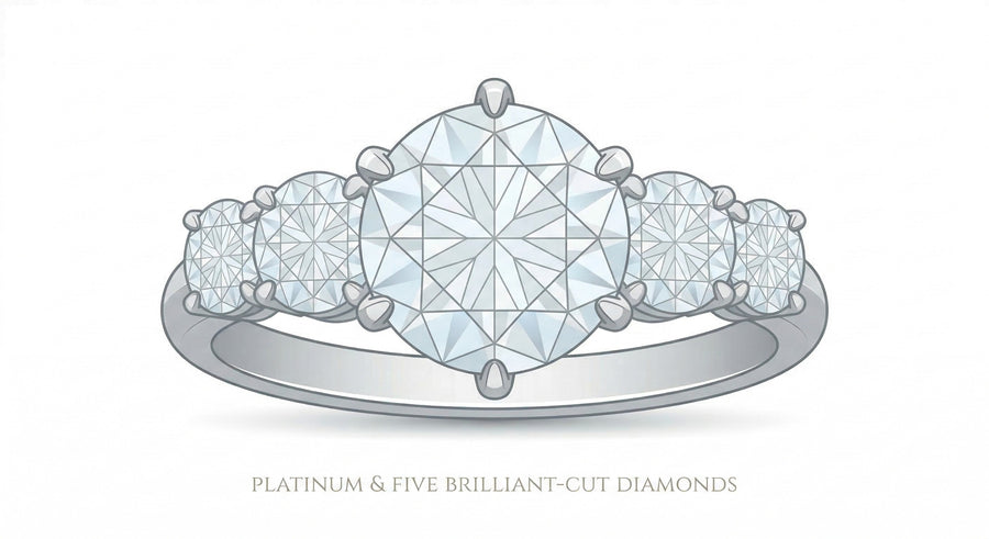 Experiencia de diseño de joyas personalizadas de Royal Touch, imagen de un proceso creativo en joyería a medida.