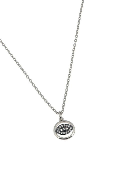 Silver Eye Necklace