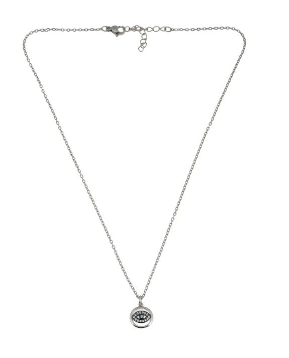 Silver Eye Necklace
