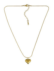 Smooth Golden Heart Necklace