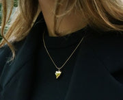 Smooth Golden Heart Necklace