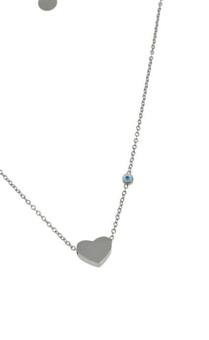 Heart Necklace with Eye