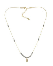 Gold and Silver Necklace with Pendant