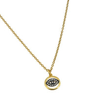 Black Eye Gold Necklace