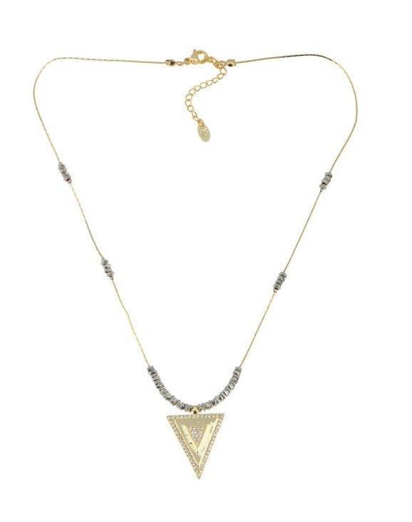 Golden Triangle Necklace