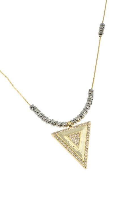 Golden Triangle Necklace