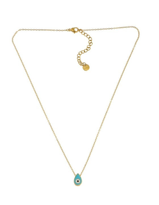Blue Eye Drop Necklace