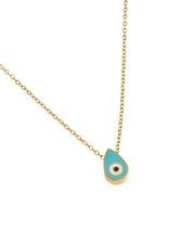 Blue Eye Drop Necklace
