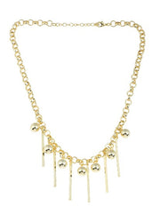 Gold Balls and Bars Necklace
