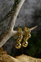 Golden bead hoops