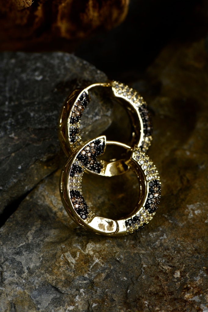 Leopard print earrings