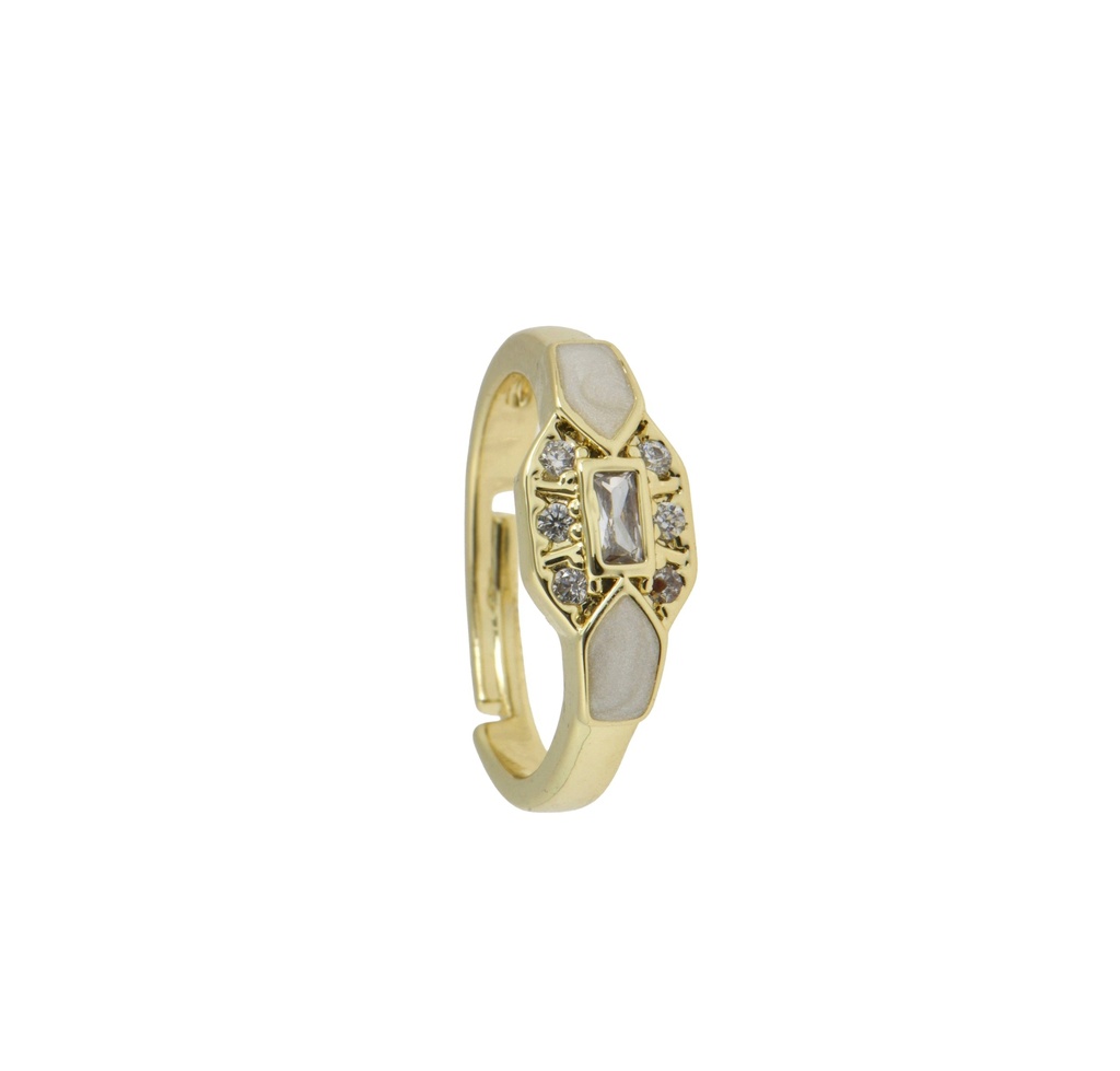 White Moon Ring