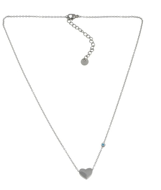 Heart Necklace with Eye 