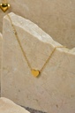 Heart Necklce with Golden Eye
