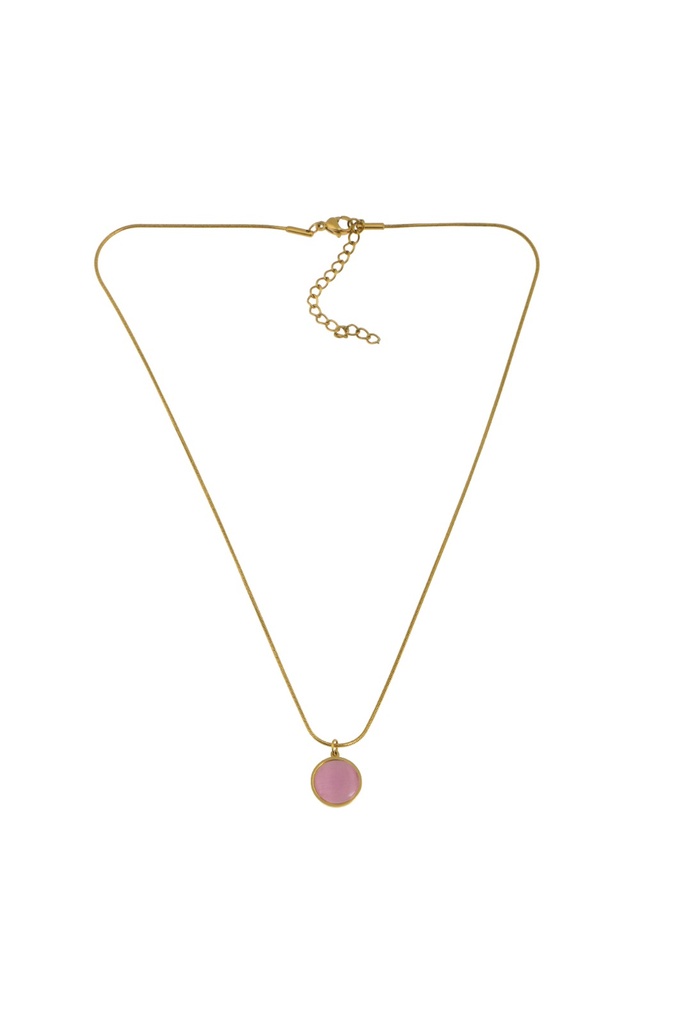 Pink Stone Necklace