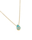 Blue Eye Drop Necklace