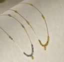 Gold and Silver Necklace  with Pendant