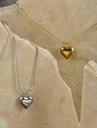 Smooth Silver Heart Necklace