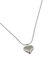 Smooth Silver Heart Necklace