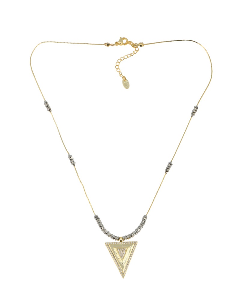 Golden Triangle Necklace