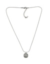 Silver Necklace with Grey Stone