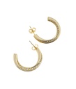 Ivory Half Moon Hoops 
