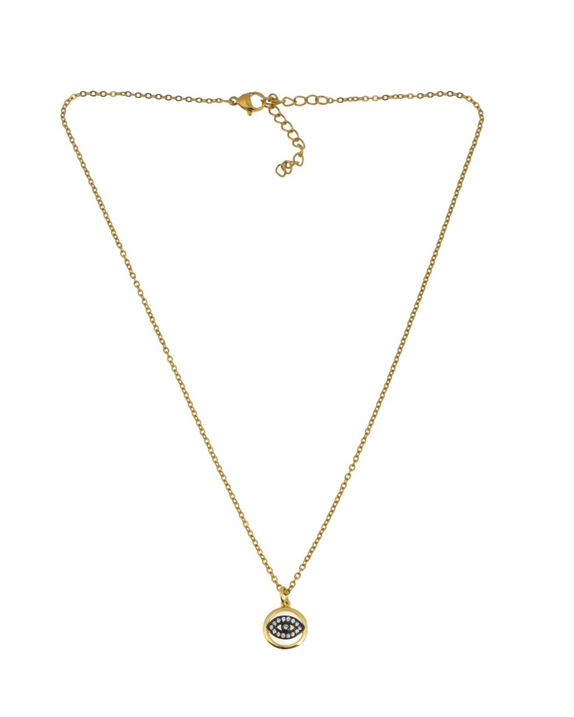 Black Eye Gold Necklace