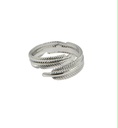 Silver Feather Ring