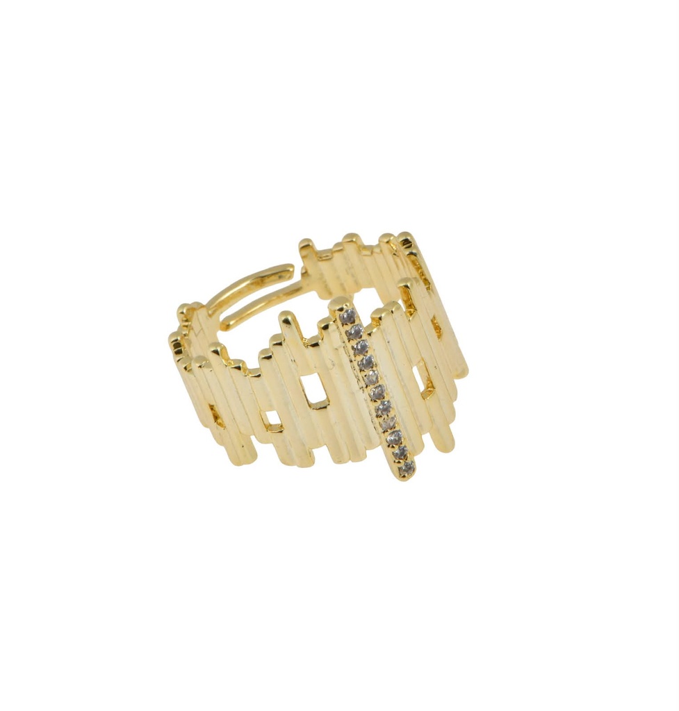 Bar Ring with Zirconia