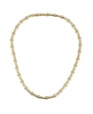 Gold Necklace with Sparkling Inlay 