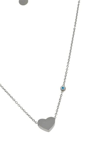 Heart Necklace with Eye 