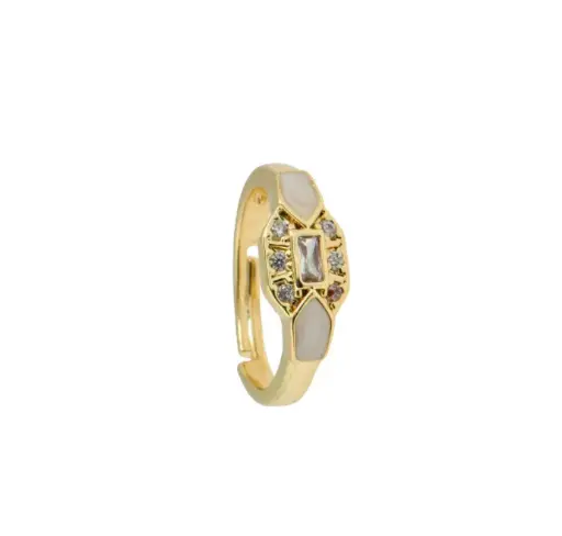 [A012] White Moon Ring