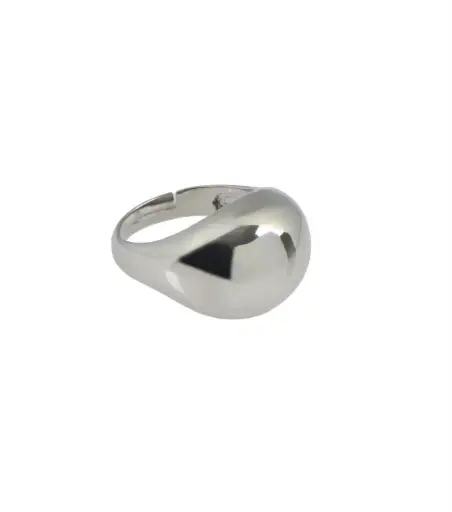 [ANL009C011] Silver Drop Ring
