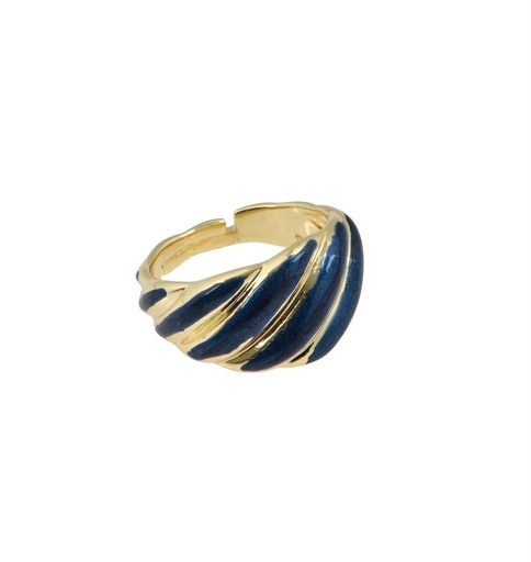 [ANL015C006] Blue Wave Ring